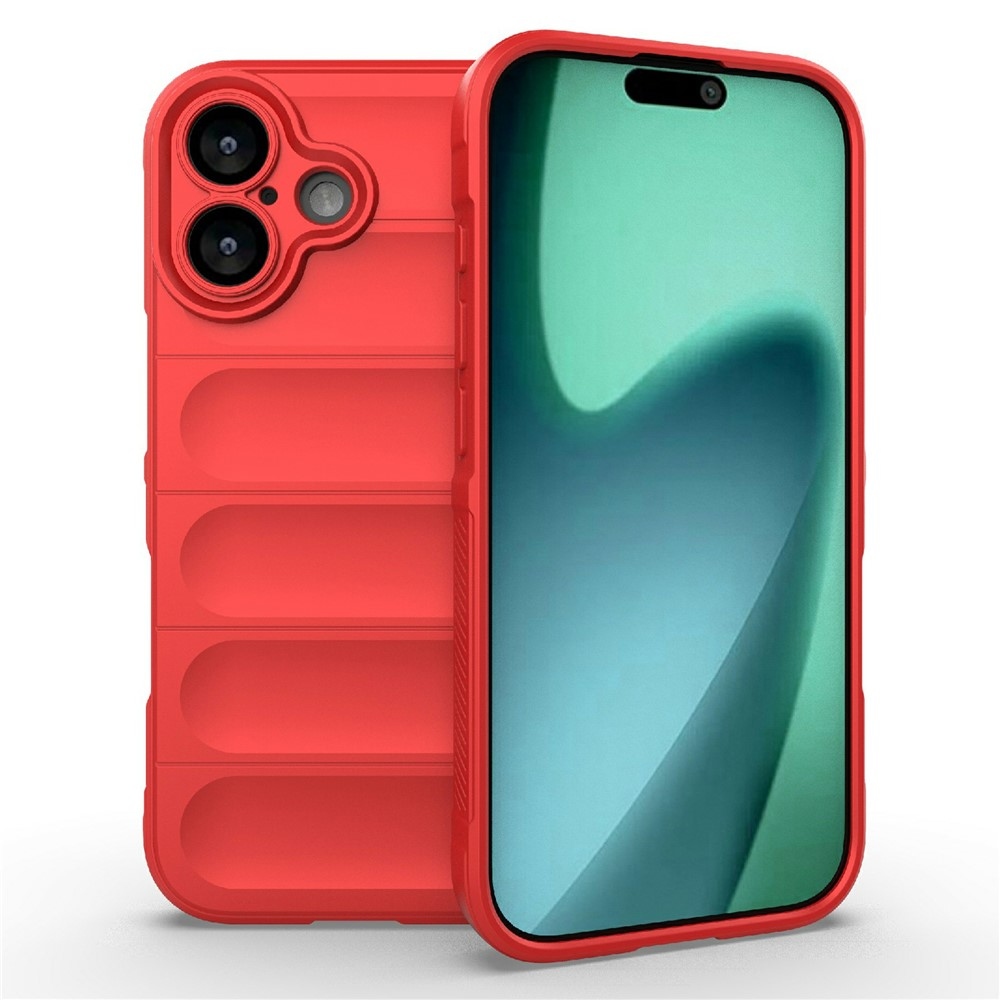 Rugg odolný gelový obal na iPhone 17 - červený