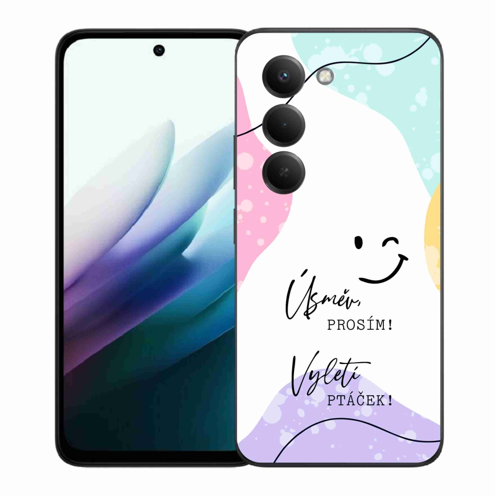 Gelový kryt mmCase na Xiaomi Redmi 15 4G/5G (171mm) - vtipný text 4 bílé pozadí