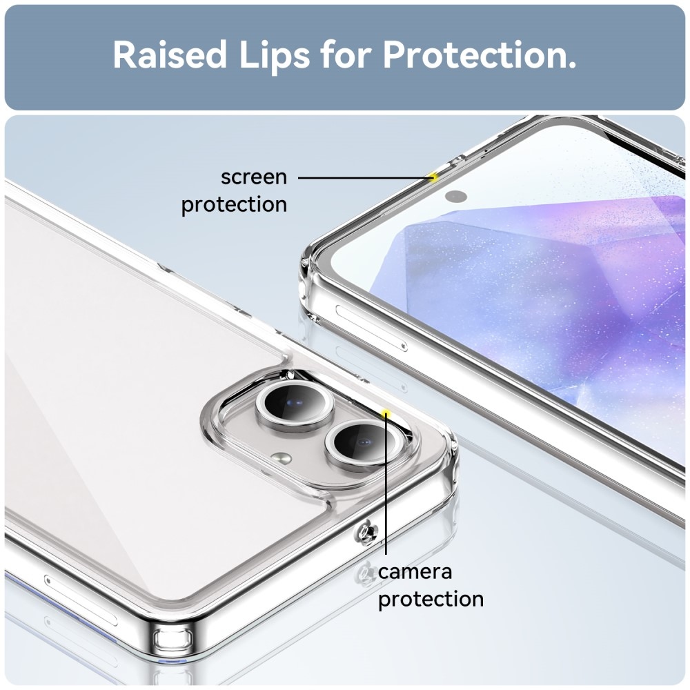 Gelový obal s pevnými zády na Samsung Galaxy A06 4G - průhledný