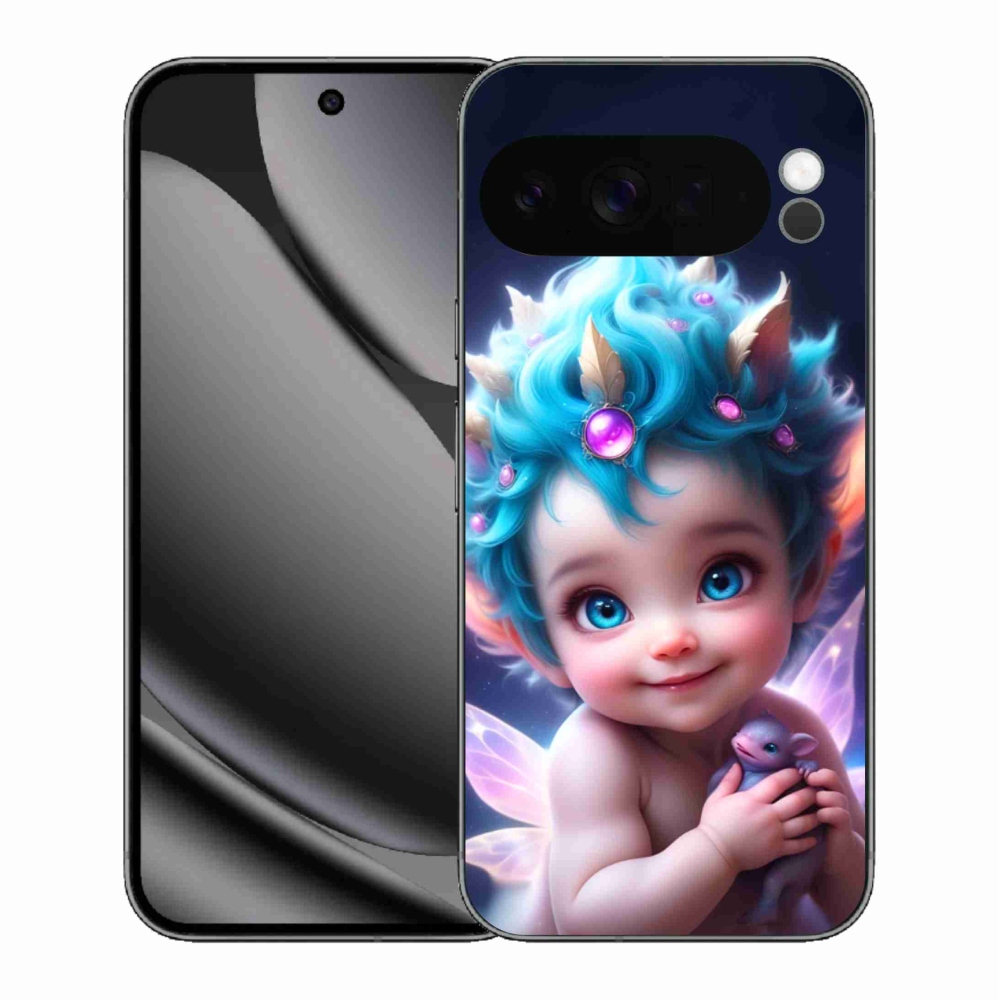 Gelový kryt mmCase na Google Pixel 10 Pro XL - dítě s motýlími křídly