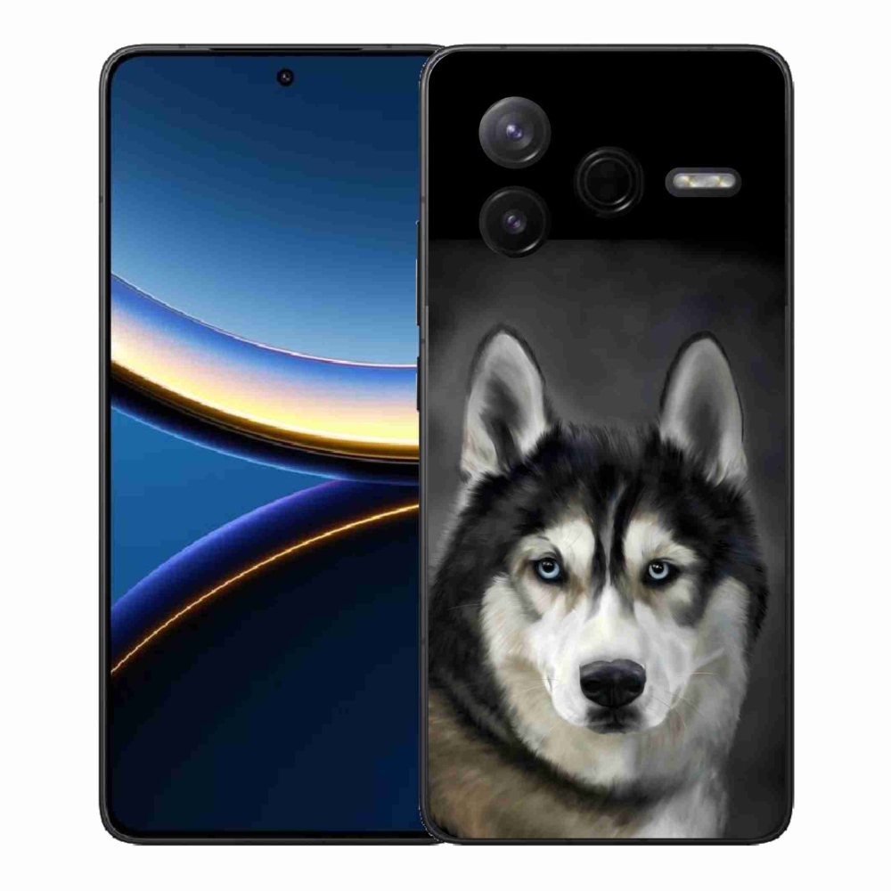 Gelový kryt mmCase na Xiaomi Poco F7 Pro - husky