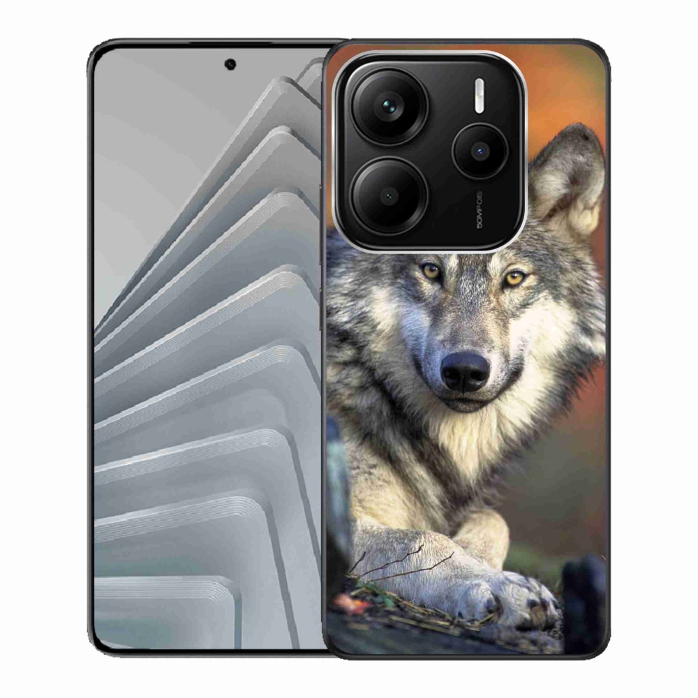 Gelový kryt mmCase na Xiaomi Redmi Note 14 5G - vlk