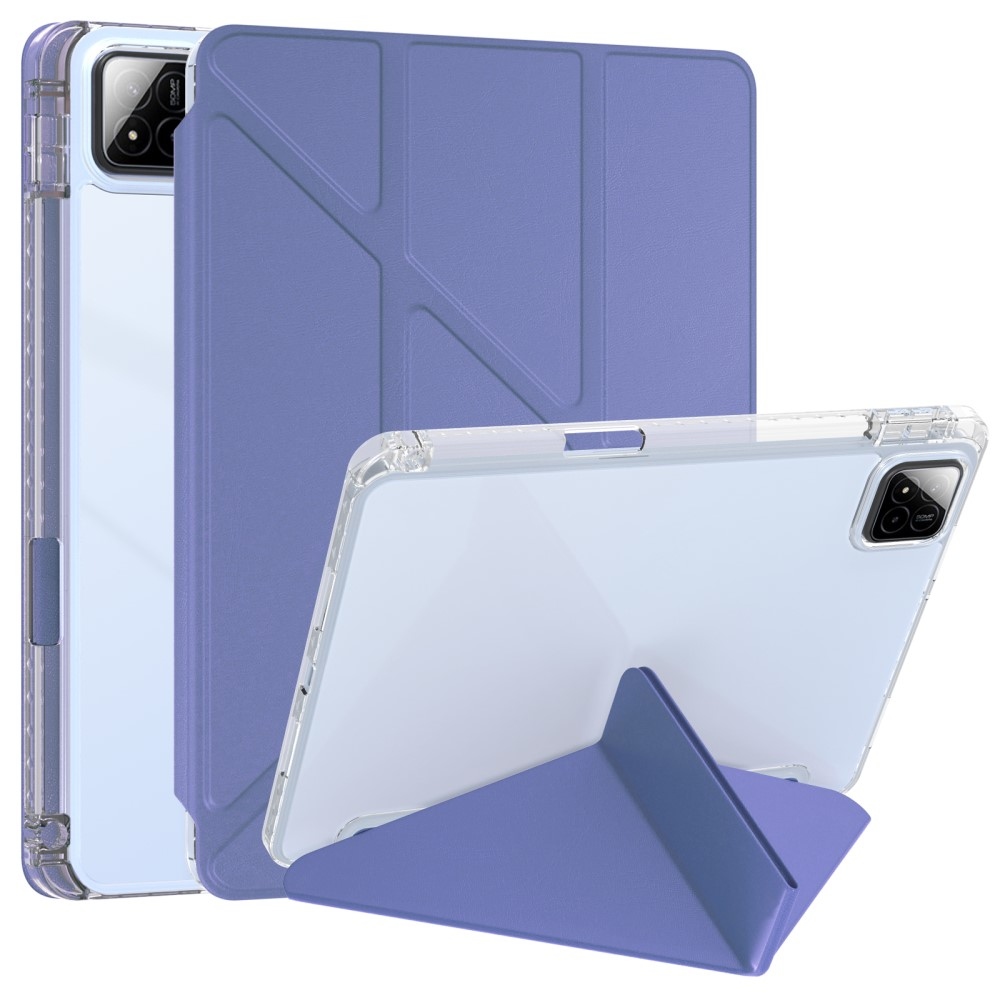 Origami chytré polohovací pouzdro na tablet Xiaomi Pad 7/7 Pro - tmavěfialové