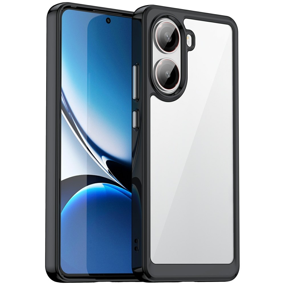 Gelový obal s pevnými zády na Xiaomi Poco X7 Pro 5G - černý
