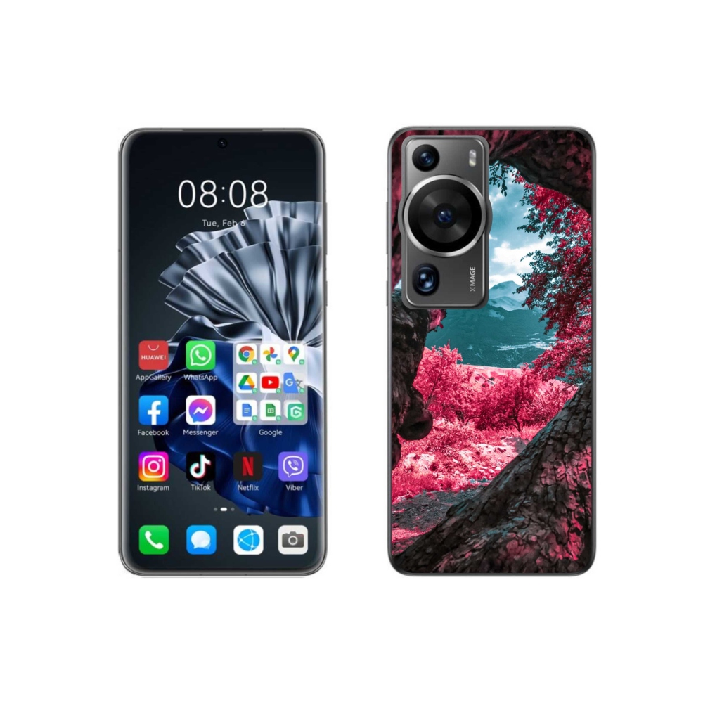 Gelový kryt mmCase na Huawei P60 Pro - výhled na hory