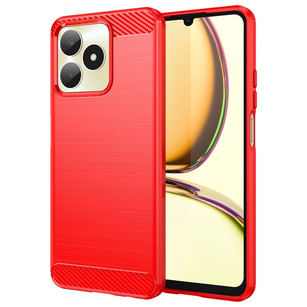 Carbon odolný gelový obal na Realme Note 50 - červený