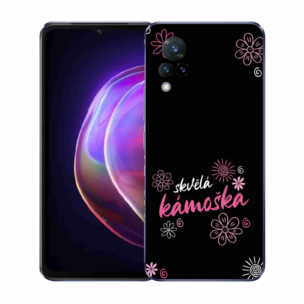 Gelový kryt mmCase na Vivo V21 4G/5G - skvělá kámoška černé pozadí