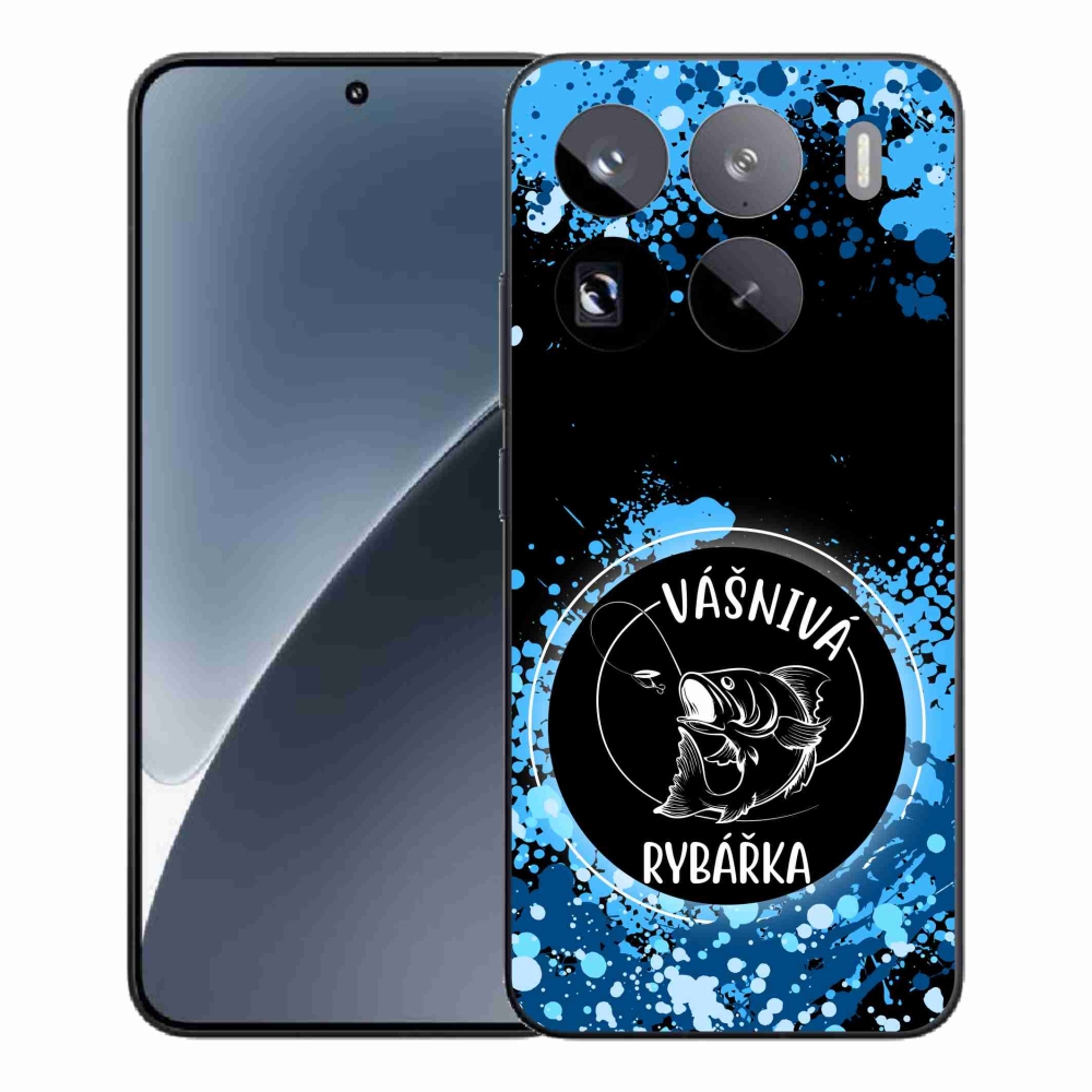 Gelový kryt mmCase na Xiaomi 15 Pro - vášnivá rybářka černé pozadí