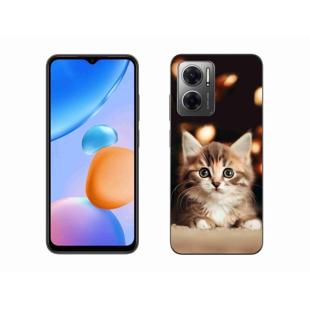 Gelový kryt mmCase na Xiaomi Redmi 10 5G - roztomilé kotě 2
