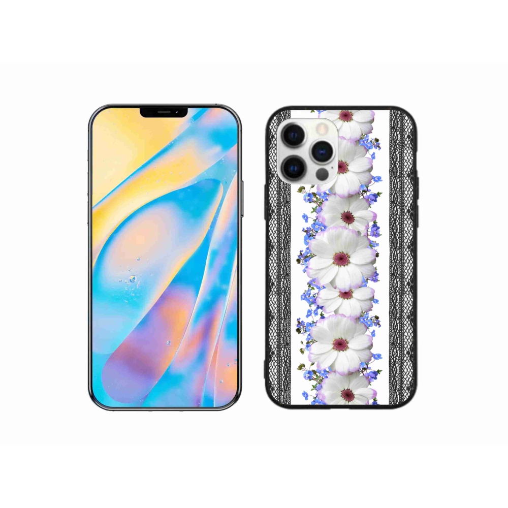 Gelový kryt mmCase na iPhone 12 Pro - květiny 8