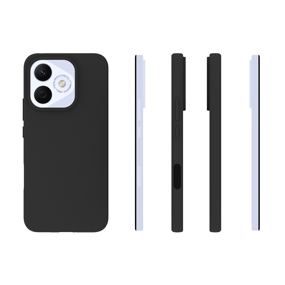 Matný gelový obal na Honor 400 Lite - černý