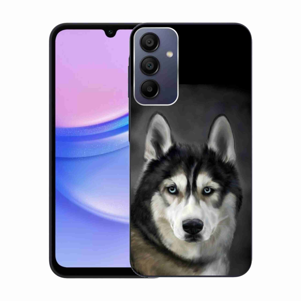 Gelový obal mmCase na Samsung Galaxy A15 4G/5G - husky