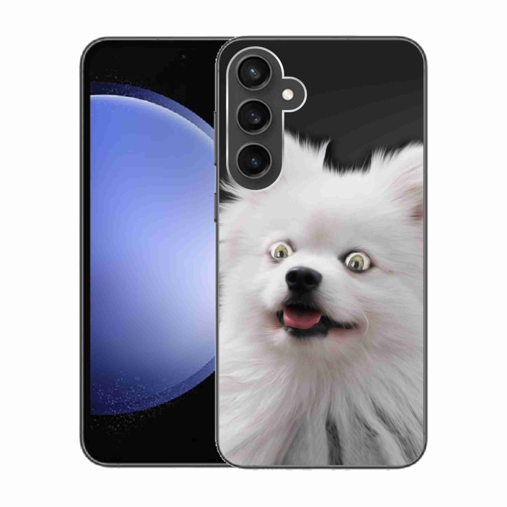 Gelový kryt mmCase na Samsung Galaxy S23 FE - bílý špic