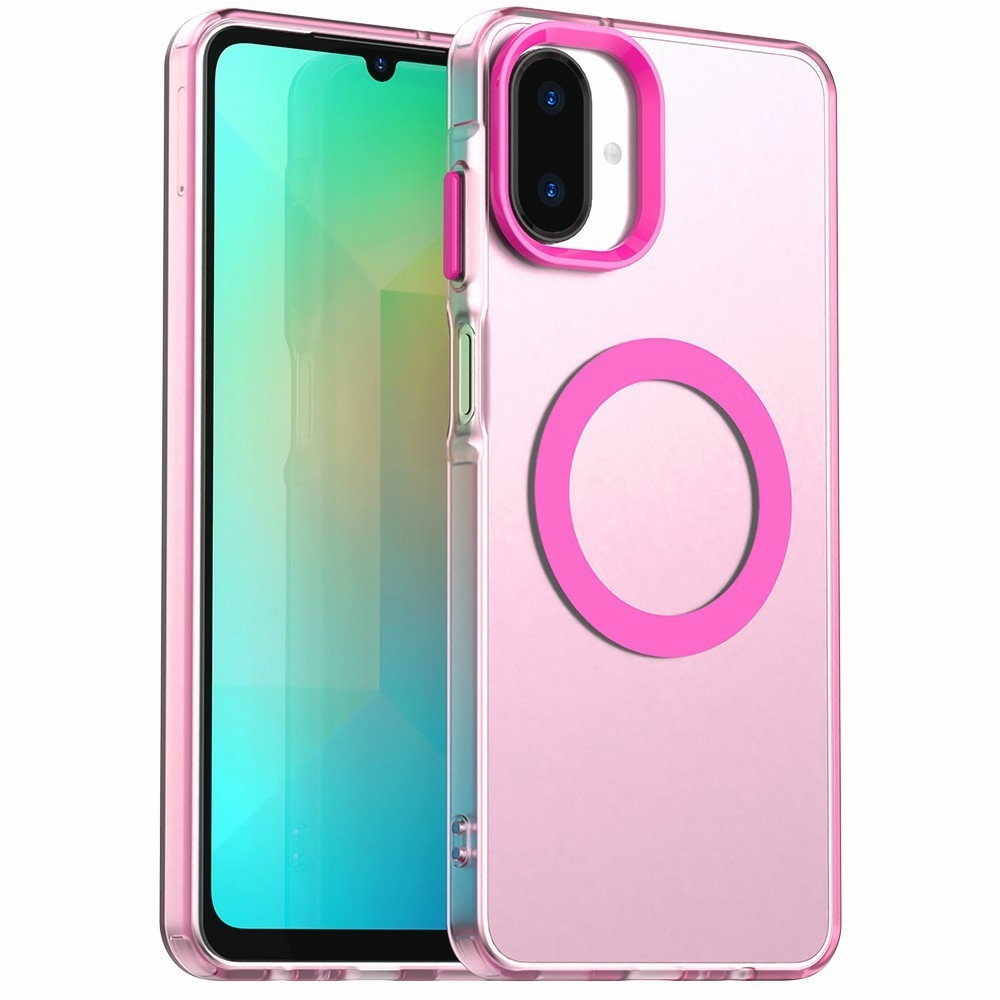 Candy gelový obal MagSafe pro Samsung Galaxy A07 4G - růžový