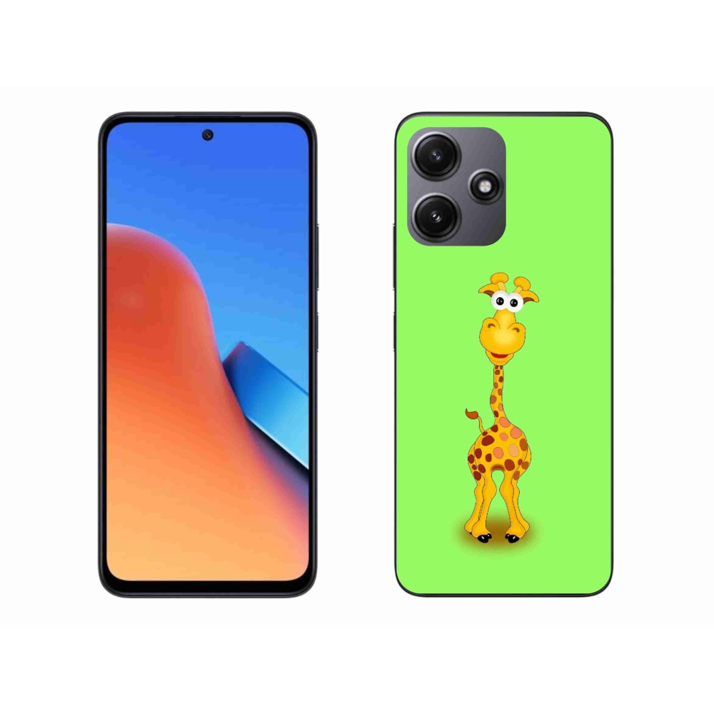 Gelový kryt mmCase na Xiaomi Redmi 12 5G - kreslená žirafa