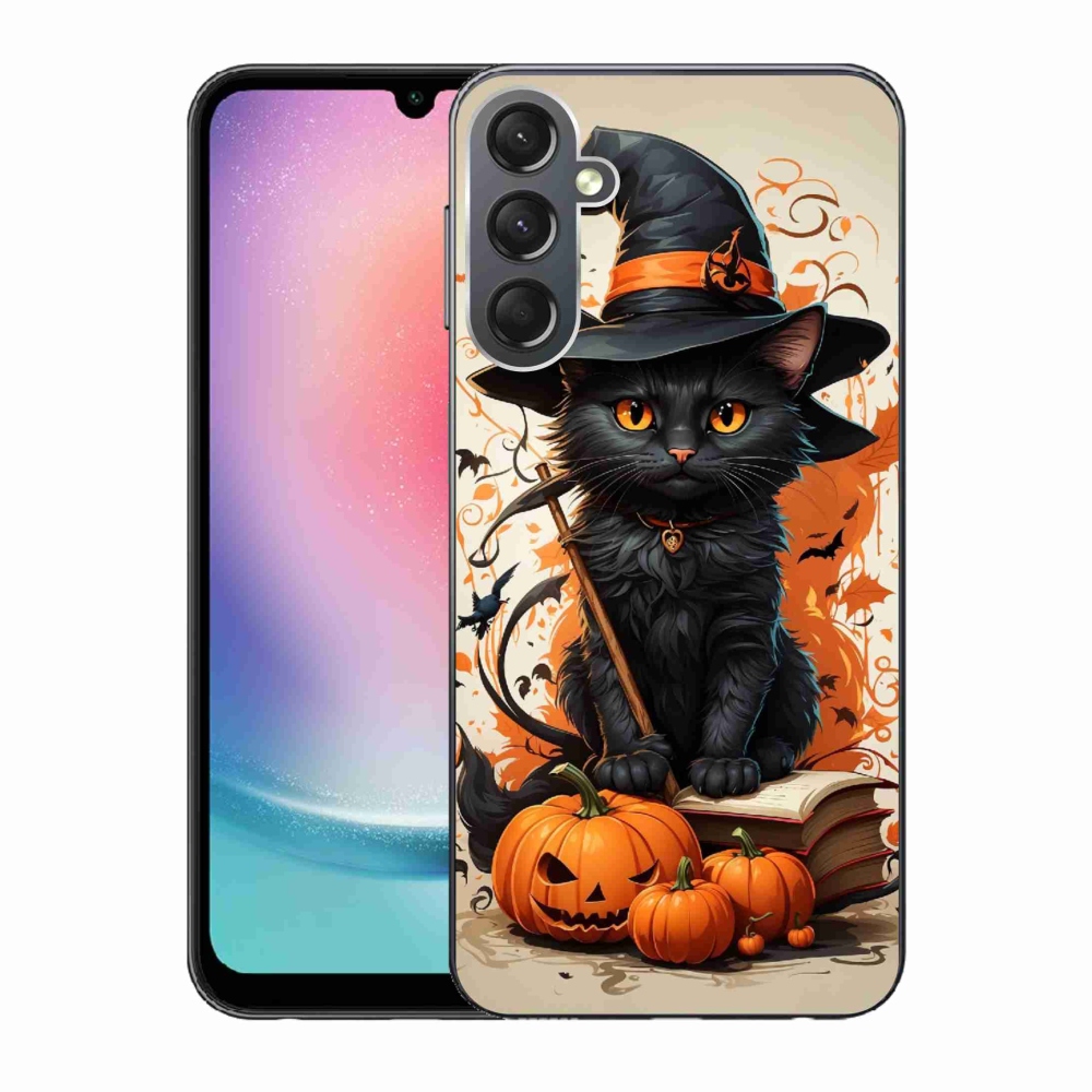 Gelový kryt mmCase na Samsung Galaxy A24 - kocour čaroděj