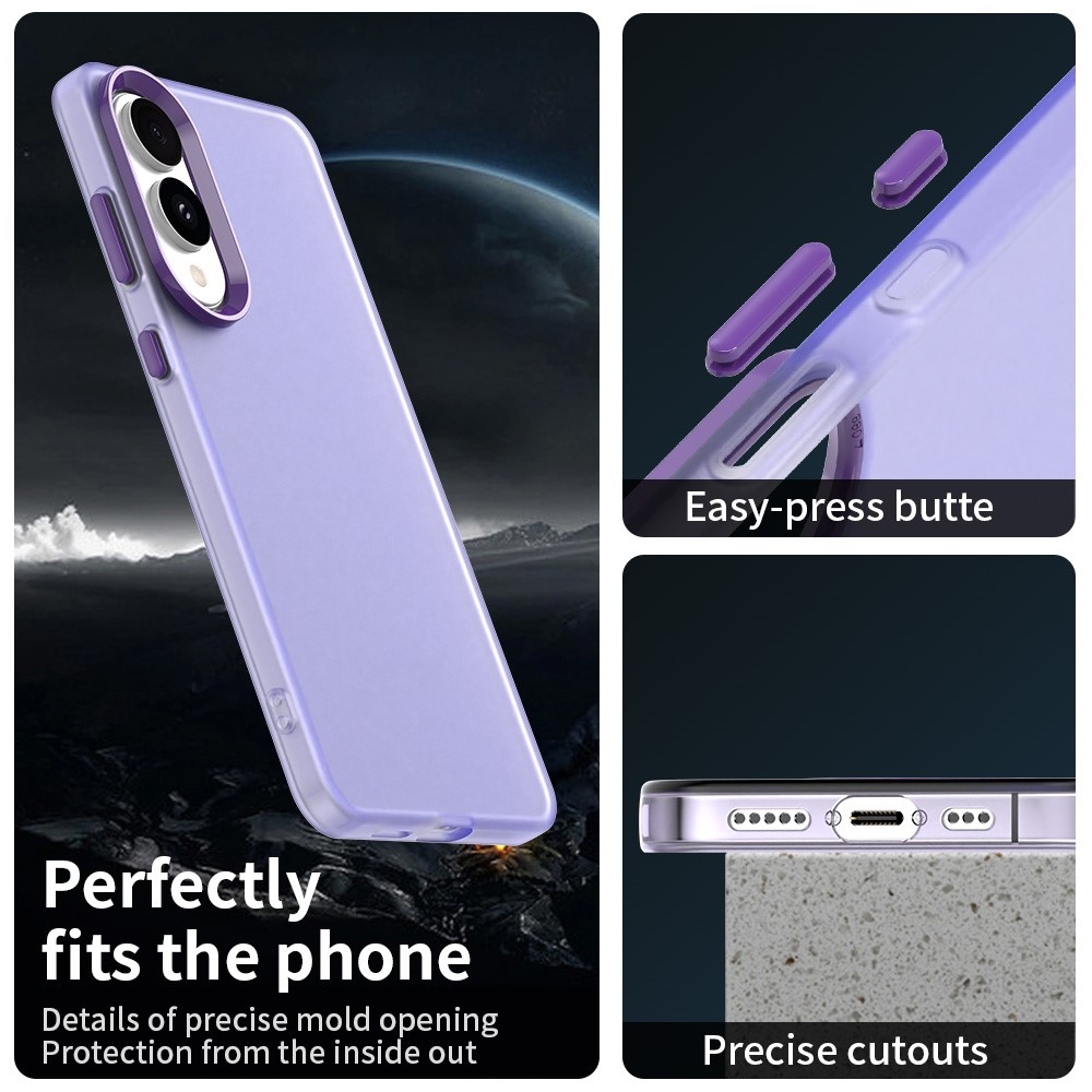 Candys matný gelový obal na Samsung Galaxy S25 Edge - fialový