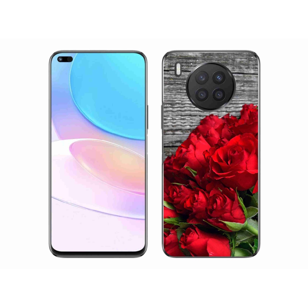 Gelový kryt mmCase na Honor 50 Lite - červené růže