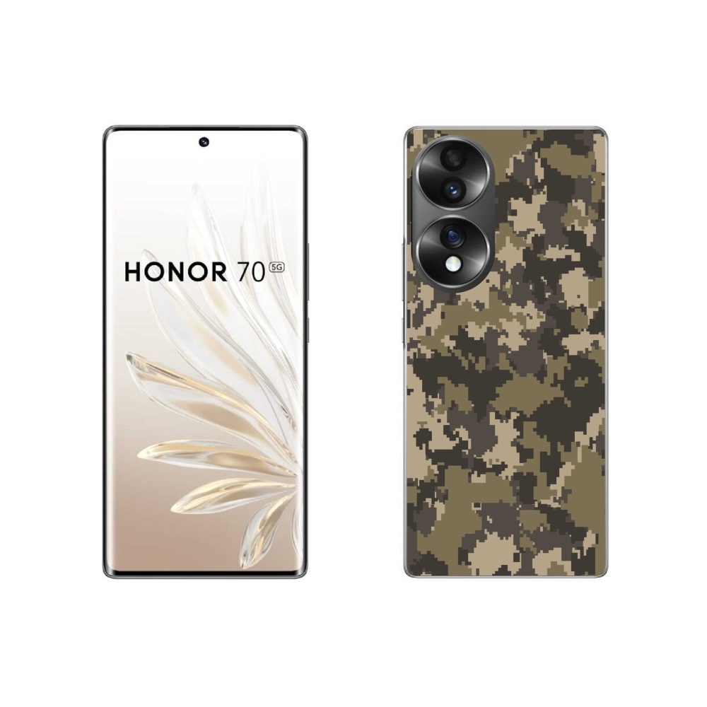 Gelový kryt mmCase na Honor 70 - maskáčový vzor 12