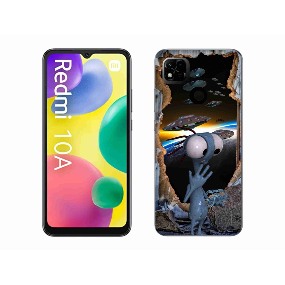 Gelový kryt mmCase na Xiaomi Redmi 10A - mimozemšťan
