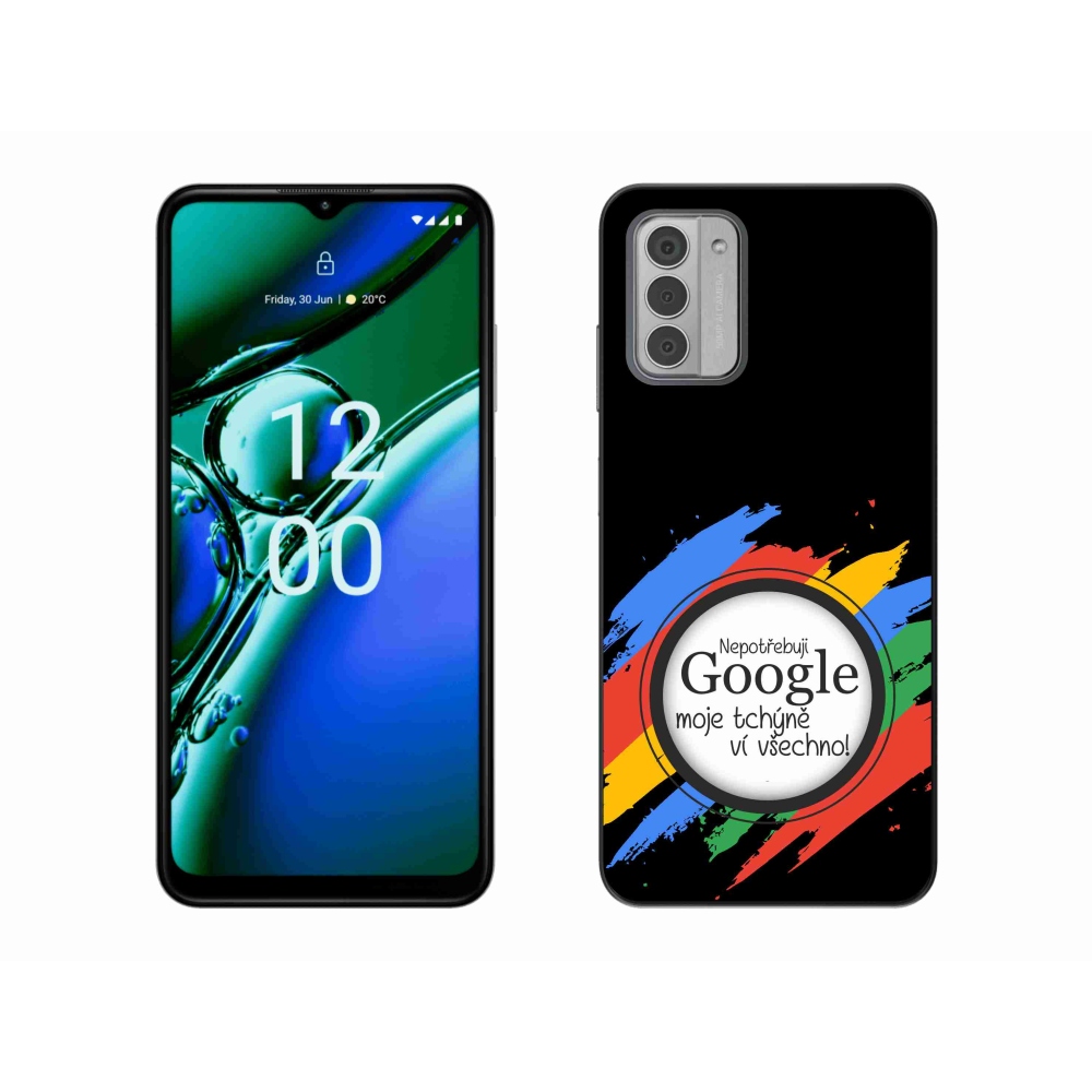 Gelový kryt mmCase na Nokia G42 - tchýně ví všechno černé pozadí