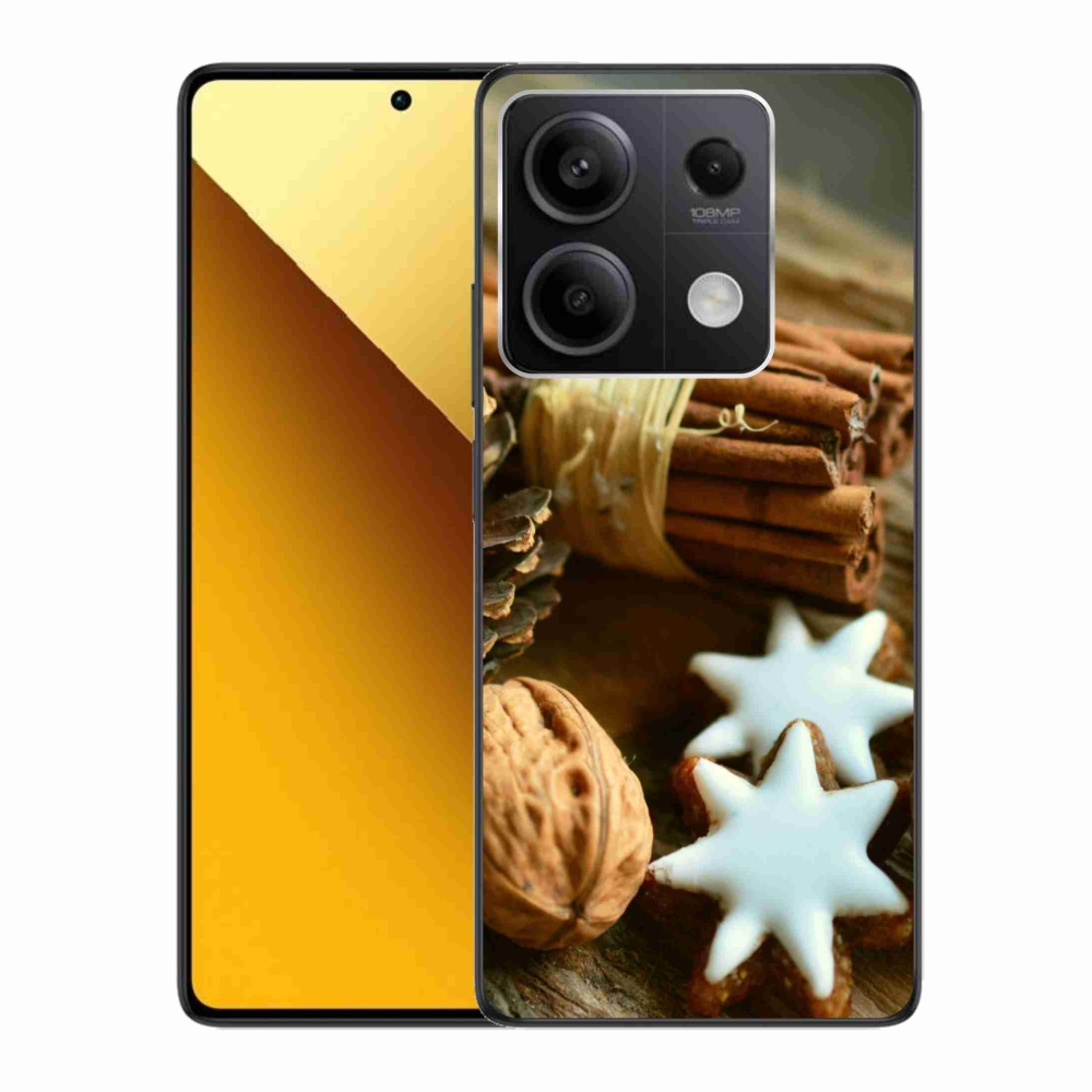 Gelový kryt mmCase na Xiaomi Redmi Note 13 5G - skořice a perníčky