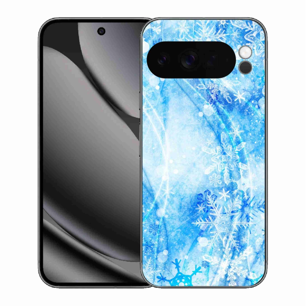 Gelový kryt mmCase na Google Pixel 10 Pro XL - sněhové vločky