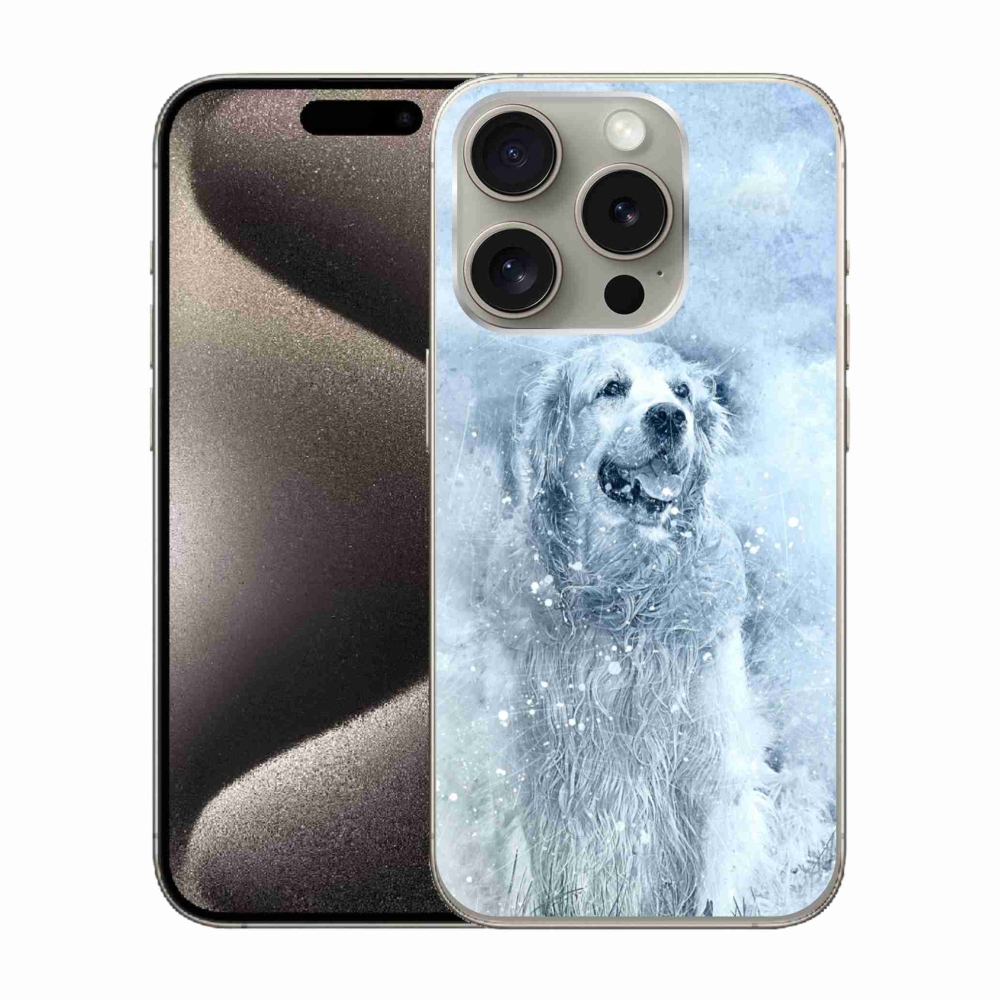 Gelový obal mmCase na iPhone 15 Pro - retrívr