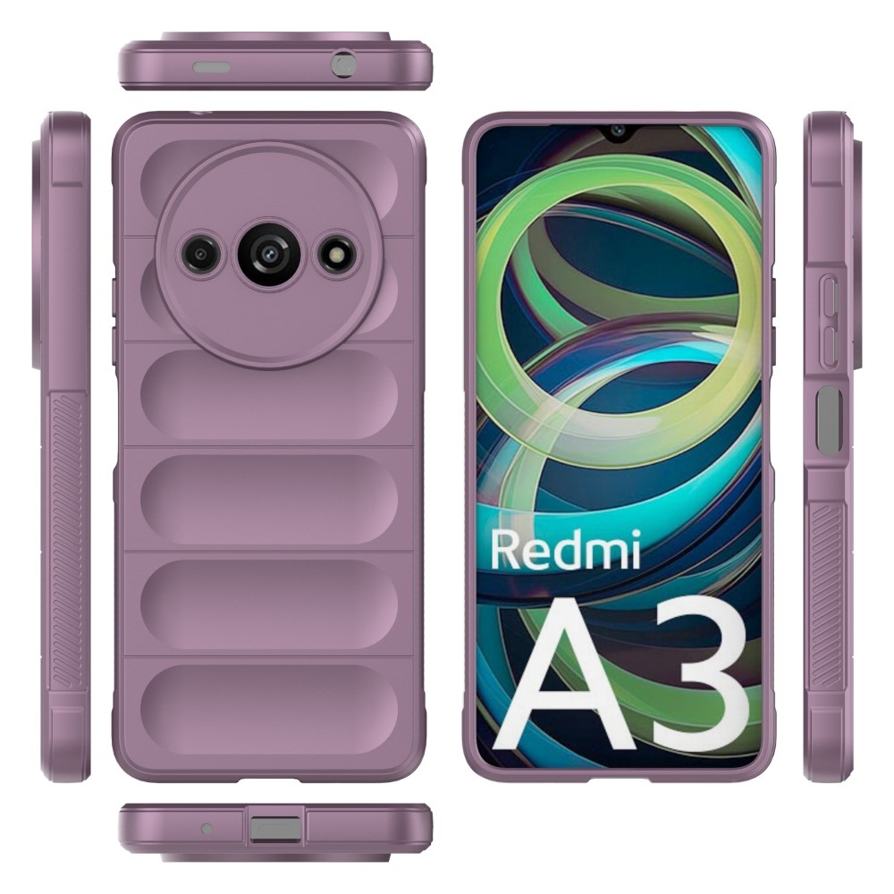 Rugg odolný gelový obal na Xiaomi Redmi A3 - světlefialový
