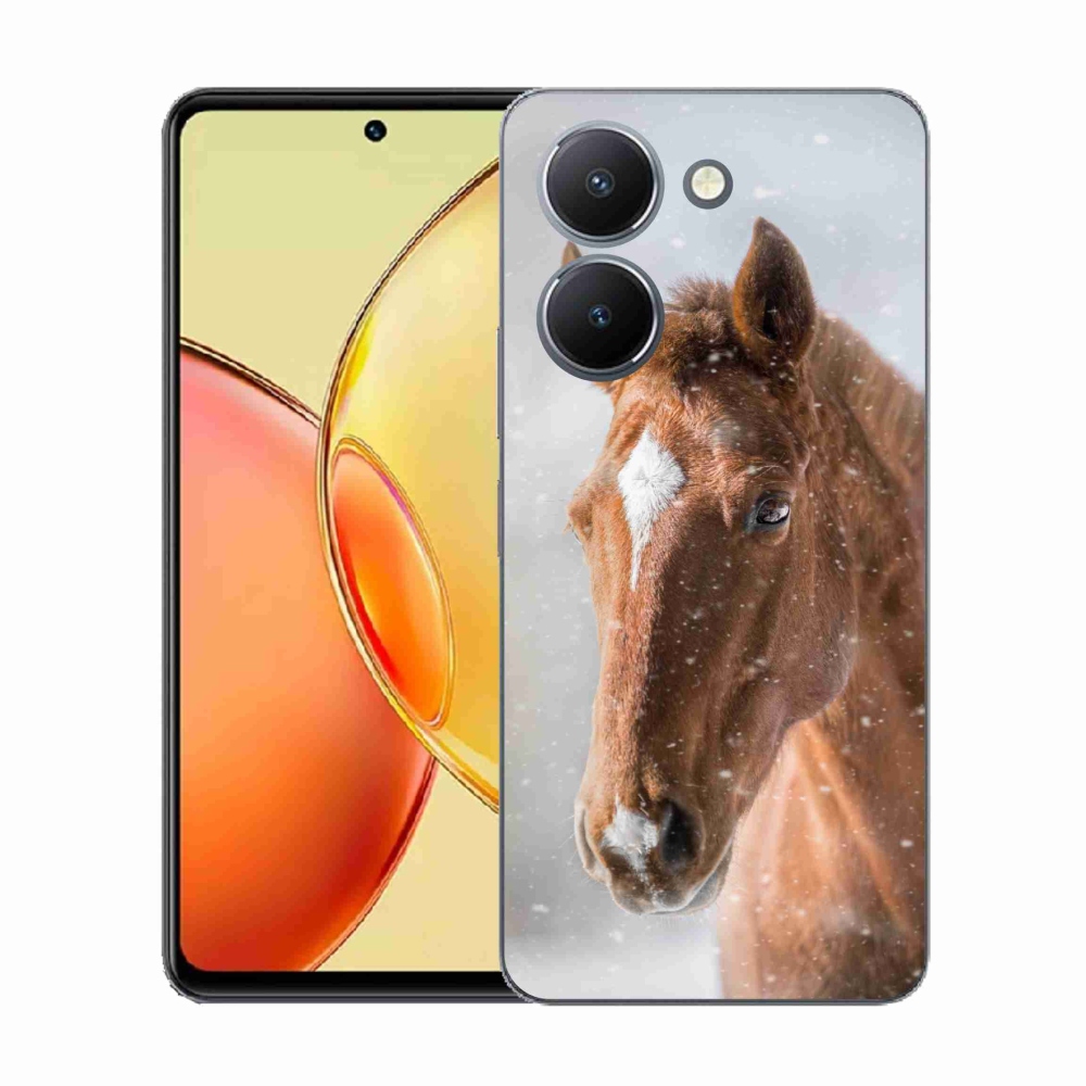 Gelový kryt mmCase na Vivo Y36 - hnědý kůň 2