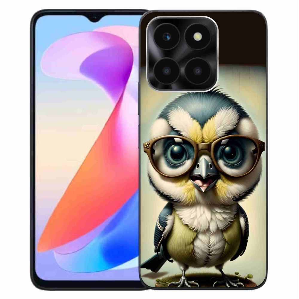 Gelový kryt mmCase na Honor X6a - mládě s brýlemi