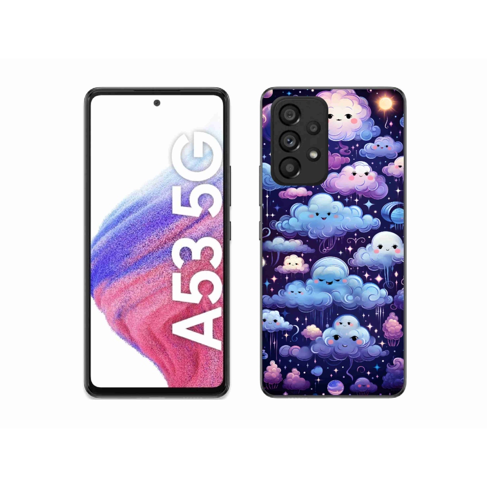 Gelový kryt mmCase na Samsung Galaxy A53 5G - mráčky