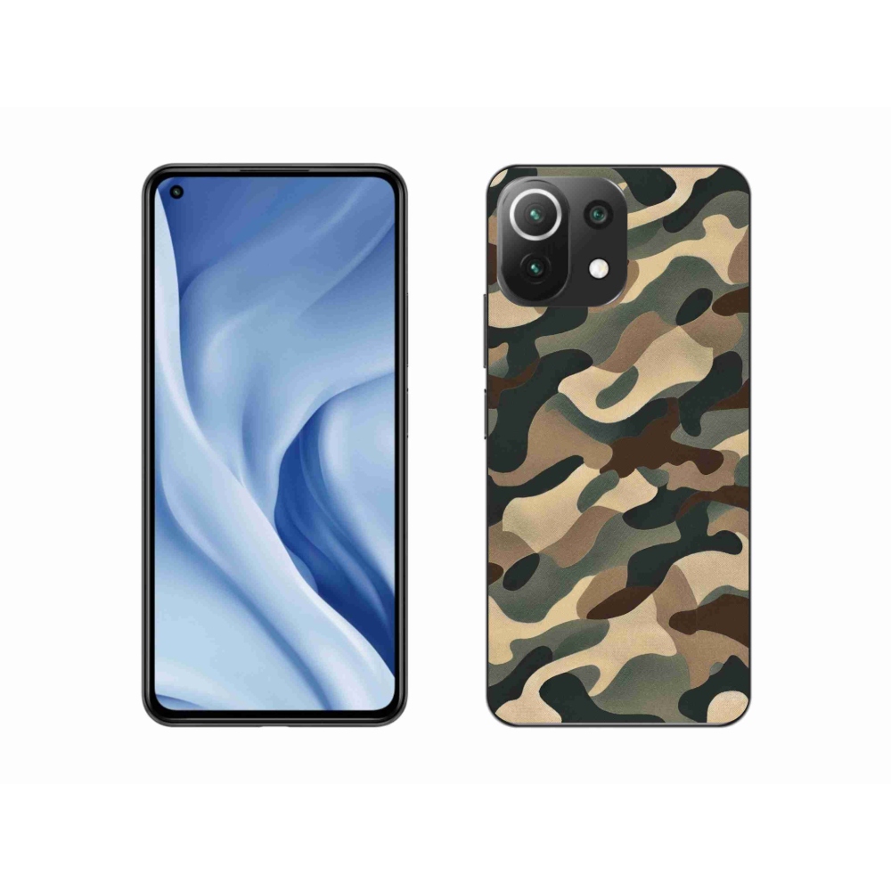 Gelový kryt mmCase na Xiaomi Mi 11 Lite 4G/5G - maskáčový vzor 11