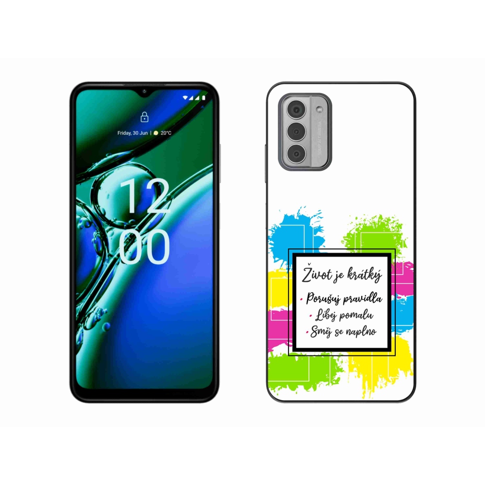 Gelový kryt mmCase na Nokia G42 - citát 5 bílé pozadí