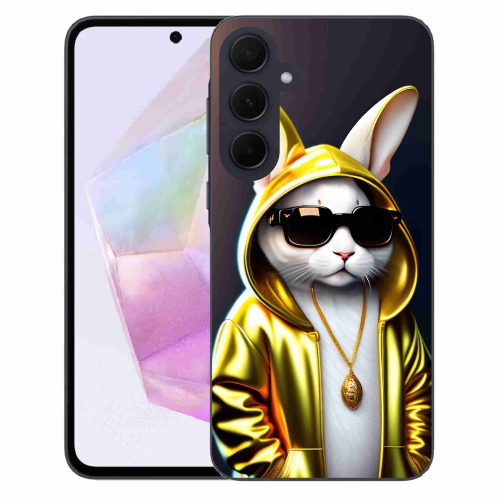 Gelový kryt mmCase na Samsung Galaxy A35 5G - kočka boss