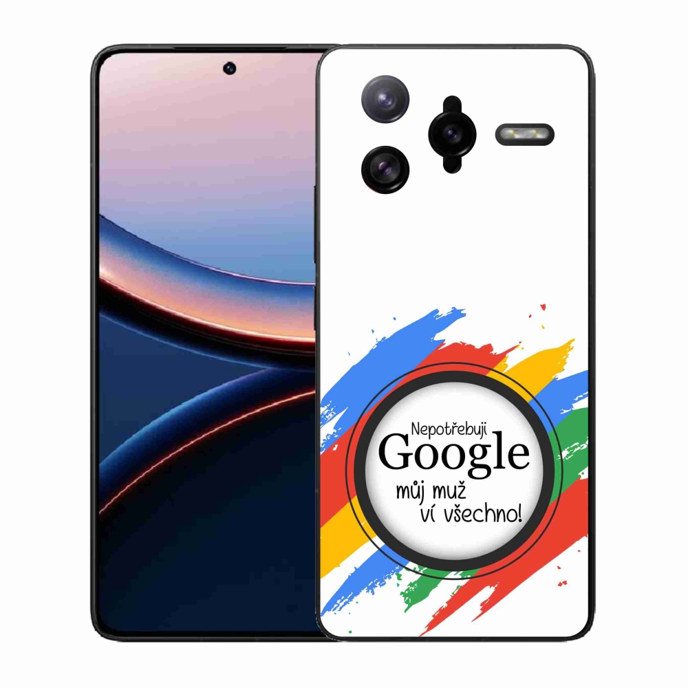 Gelový kryt mmCase na Xiaomi Poco F7 Ultra - muž ví všechno bílé pozadí