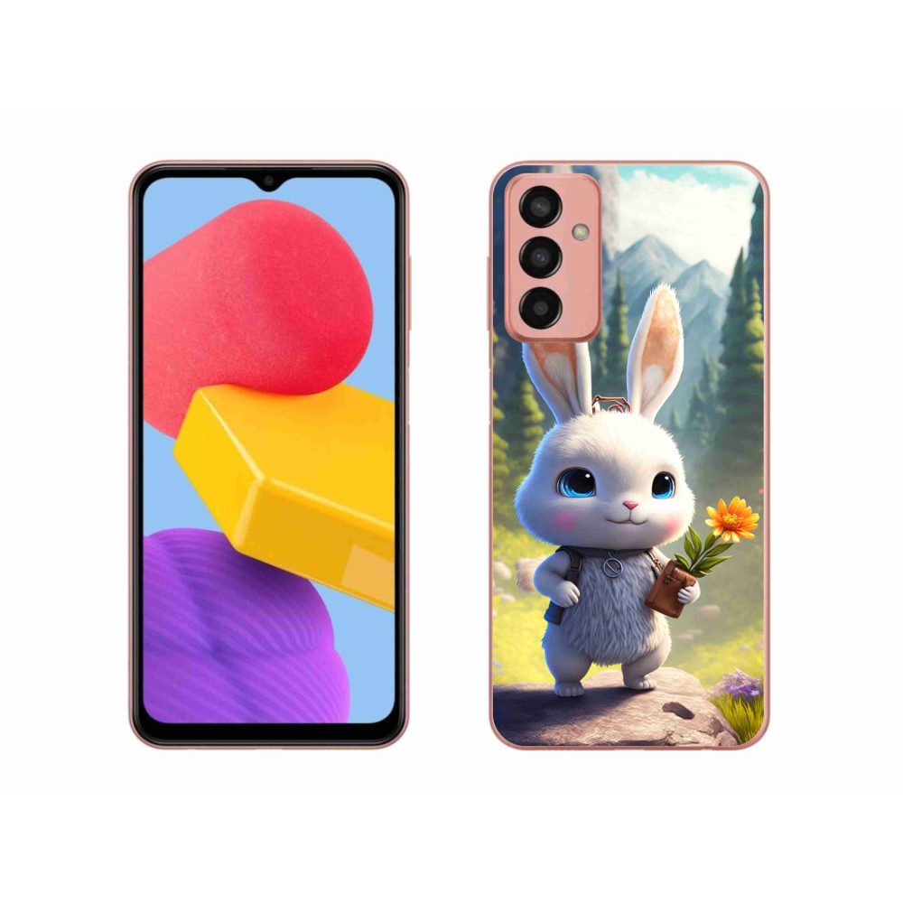 Gelový kryt mmCase na Samsung Galaxy M13 - roztomilý králíček