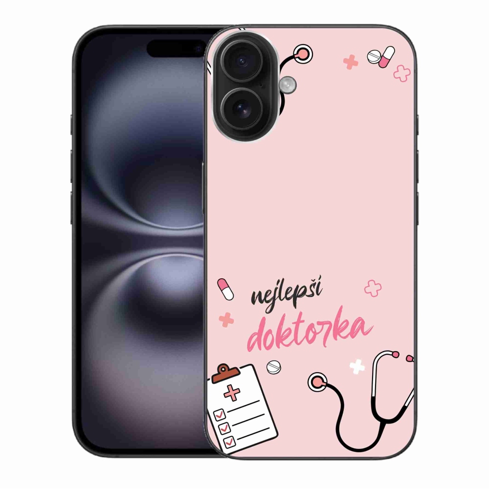 Gelový kryt mmCase na iPhone 16 Plus - nejlepší doktorka