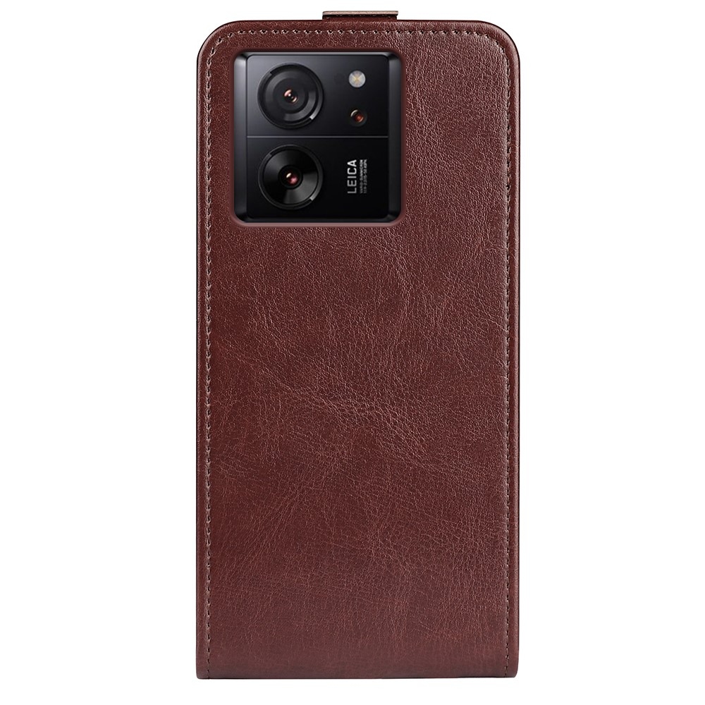 Vertical flipové pouzdro na Xiaomi 13T/13T Pro - hnědé