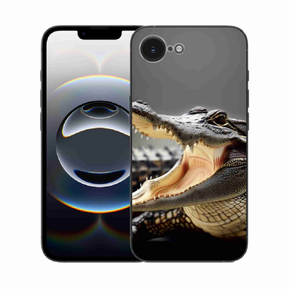 Gelový kryt mmCase na iPhone 16e - krokodýl