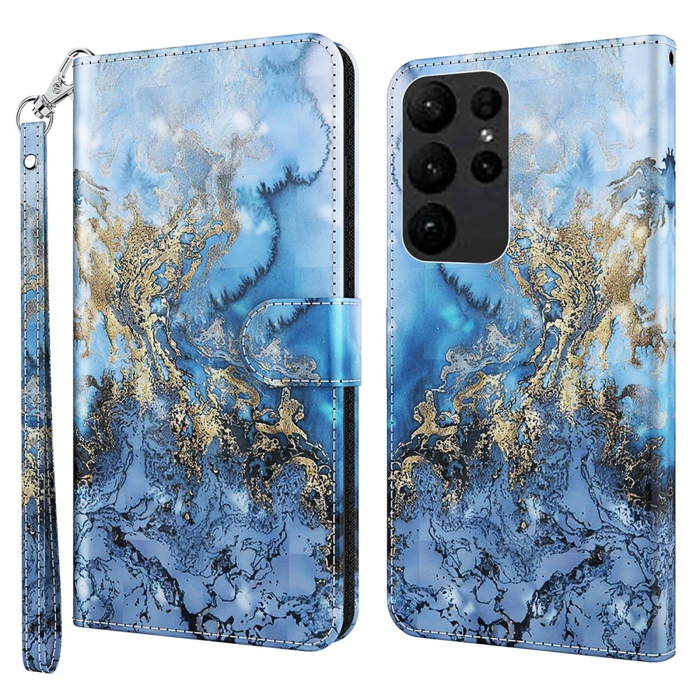 Print knížkové pouzdro na Samsung Galaxy S24 Ultra - abstraktní vzor