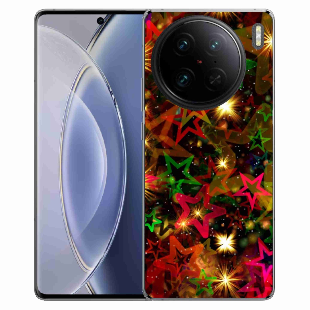 Gelový kryt mmCase na Vivo X90 Pro - barevné hvězdičky