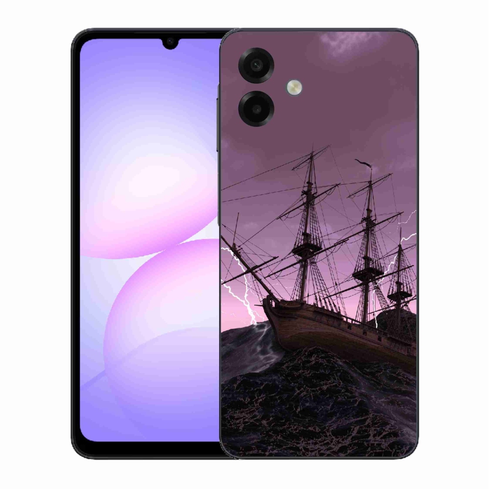 Gelový kryt mmCase na Samsung Galaxy A07 4G - loď v bouři
