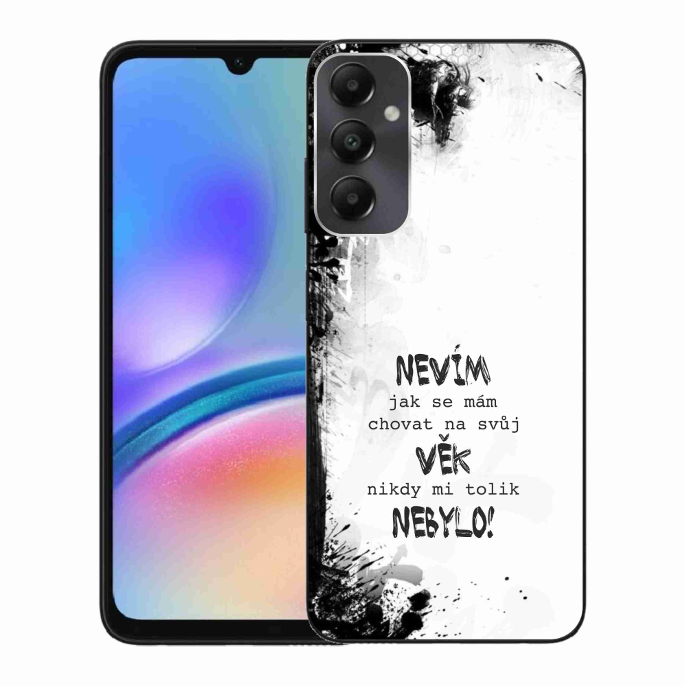 Gelový kryt mmCase na Samsung Galaxy A05s - vtipný text 14 bílé pozadí
