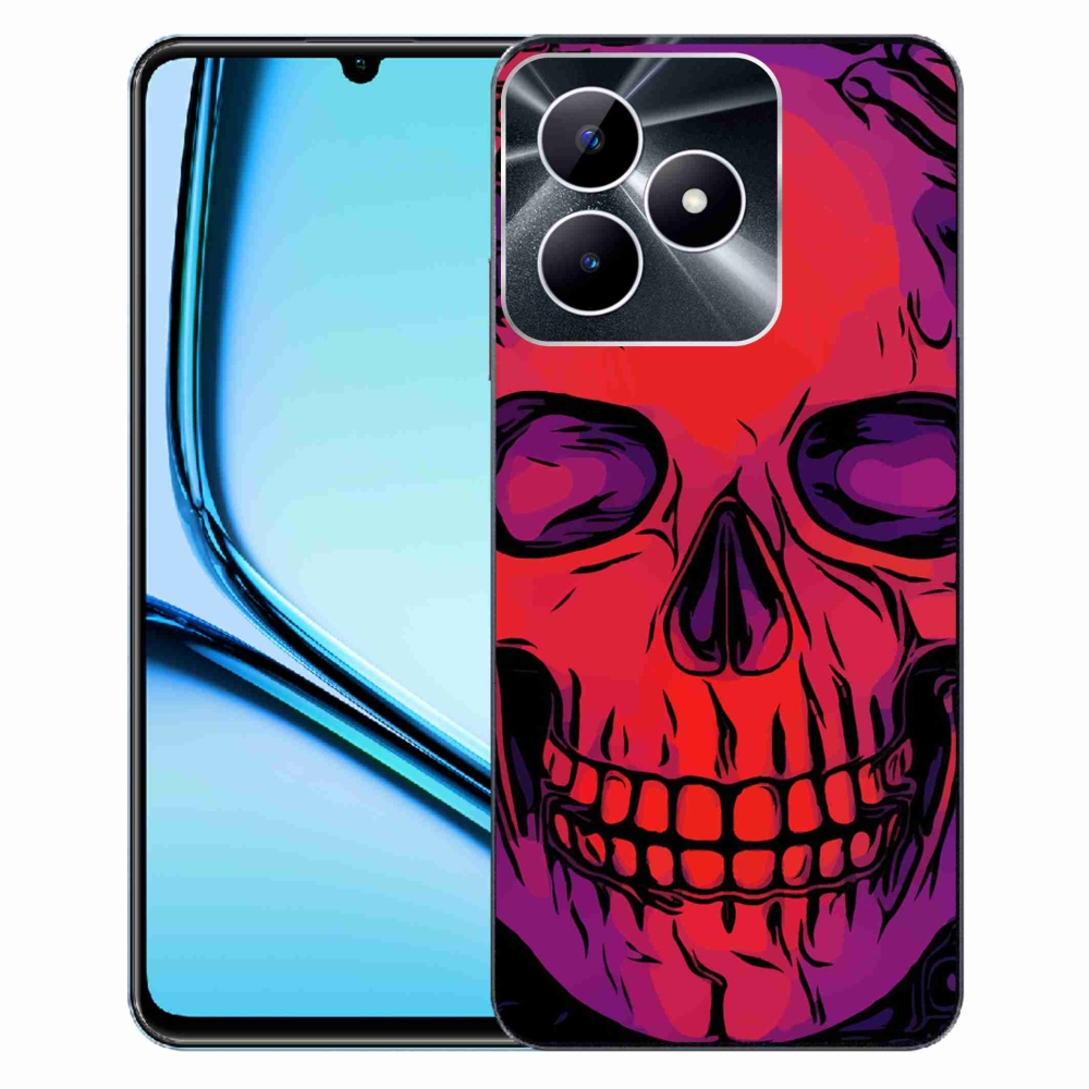 Gelový obal mmCase na Realme Note 50 - lebka