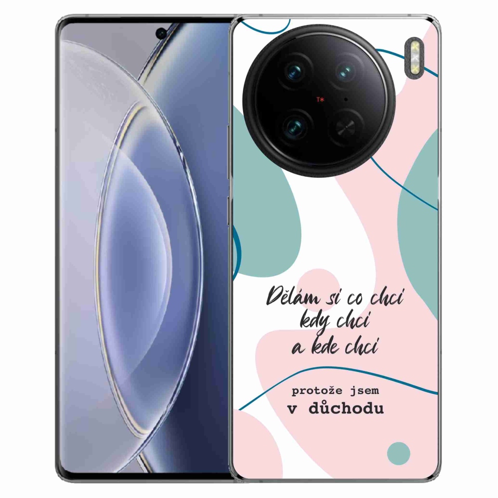Gelový kryt mmCase na Vivo X90 Pro - vtipný text 10 bílé pozadí