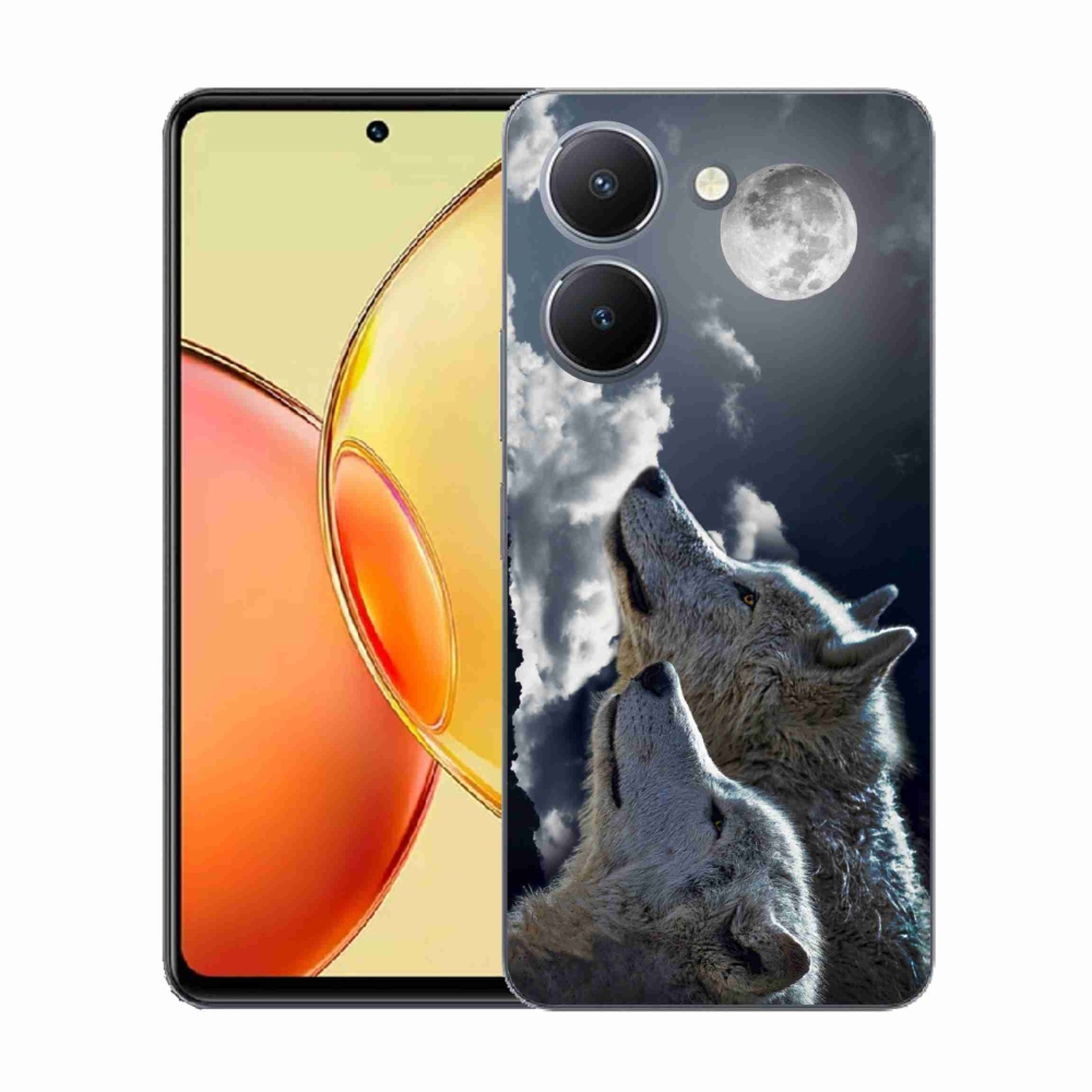 Gelový kryt mmCase na Vivo Y36 - vlci