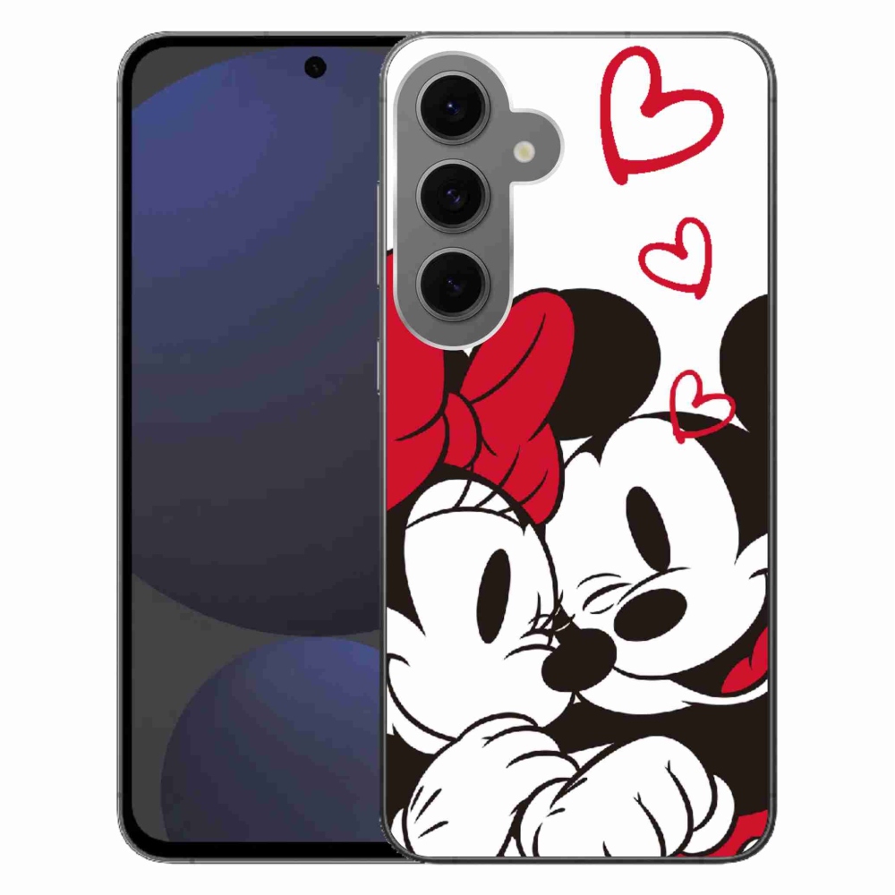 Gelový kryt mmCase na Samsung Galaxy S24 FE - minnie a mickey