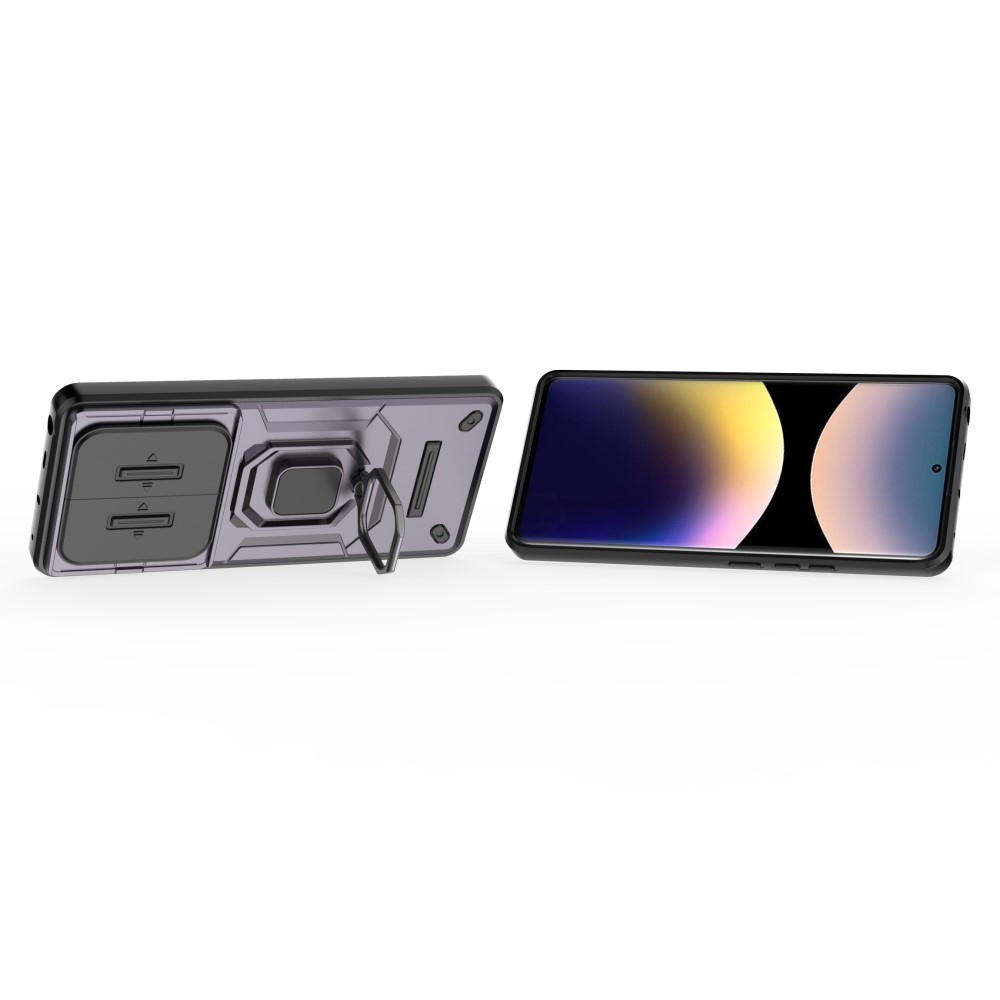 Lens odolný kryt na Xiaomi Redmi Note 14 Pro - fialový