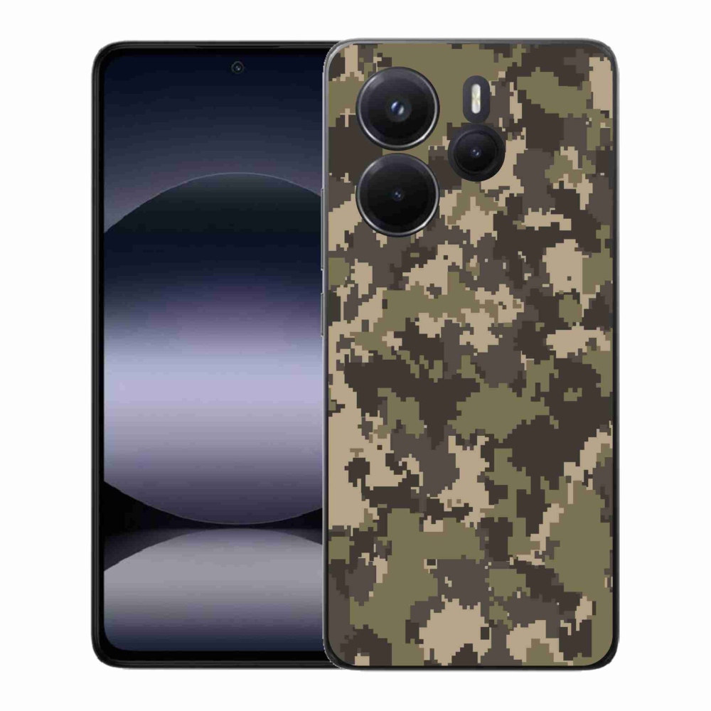 Gelový kryt mmCase na Xiaomi Redmi Note 14 - maskáčový vzor 12